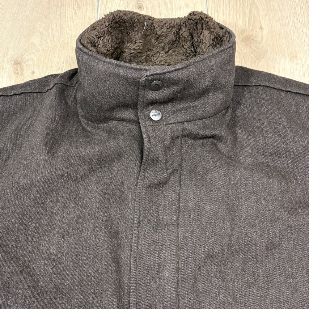 Strellson Swiss Cross Wool Edition Men Brown Field Jacket Quilted Utility 54 XXL - Picture 2 of 12